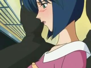 Heiß puppe war geschraubt im öffentlich im anime