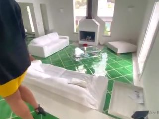 Swell business woman gets fucked in several positions in a luxury villa - business-bitch