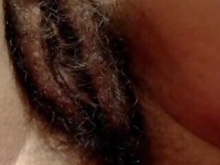 Big adult Hairy Cunt and Gentle Clit Amateur Close-up